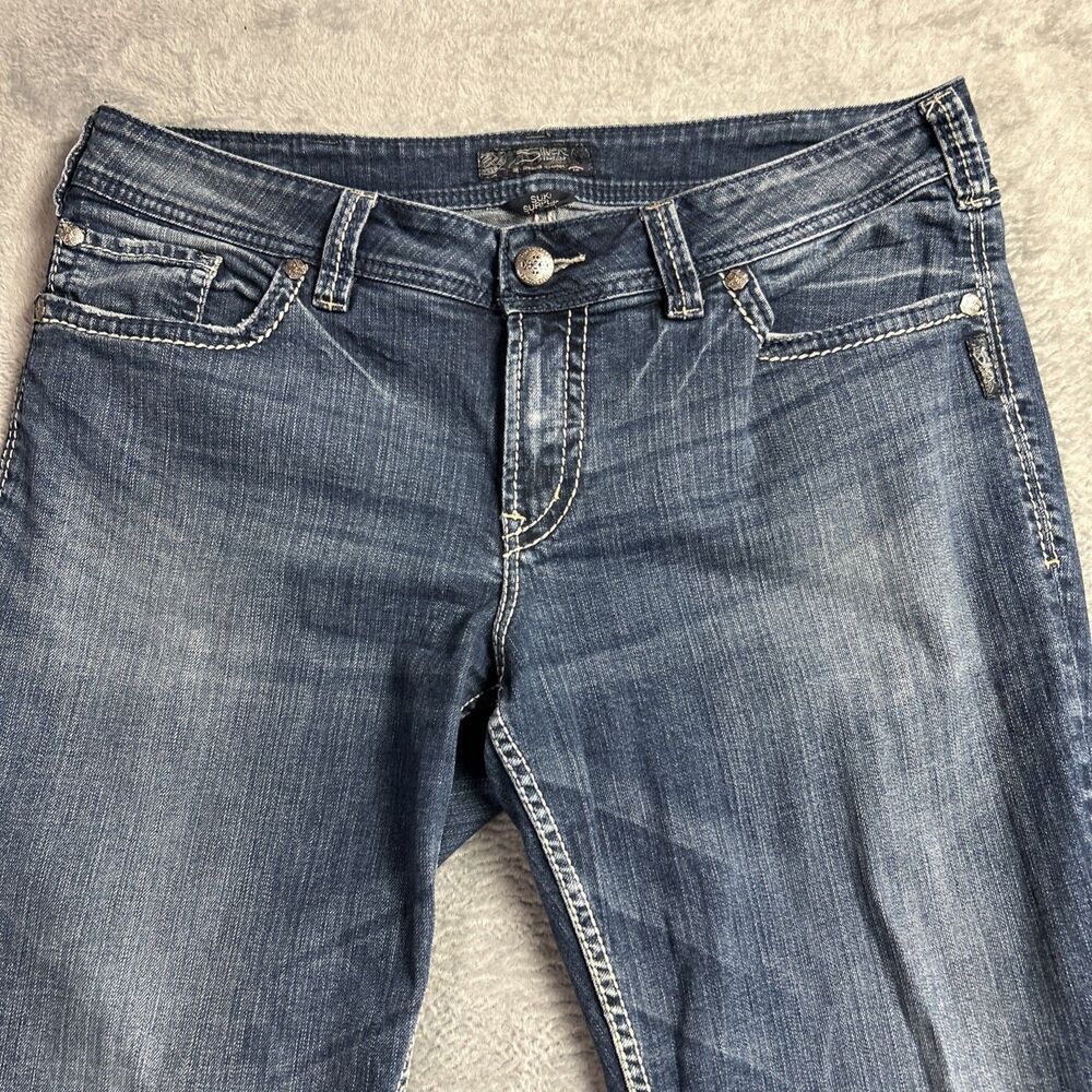 Silver Suki Surplus 18/32 Womens Jeans Medium Wash Y2K Bootcut - Picture 2 of 16